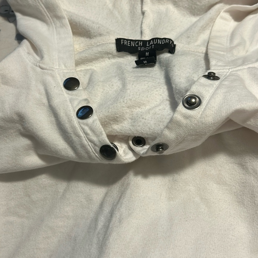 White hoody in medium